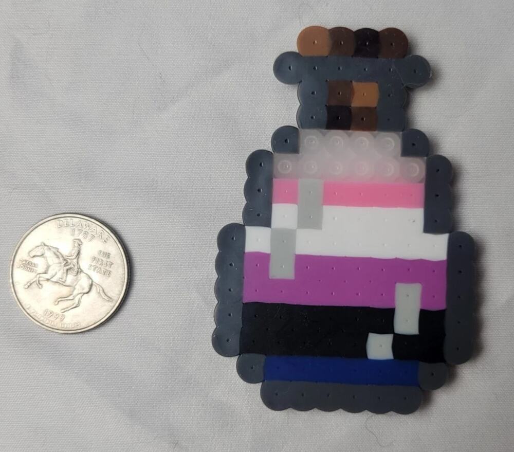 Genderfluid LGBT Potion Perler Pixel Art